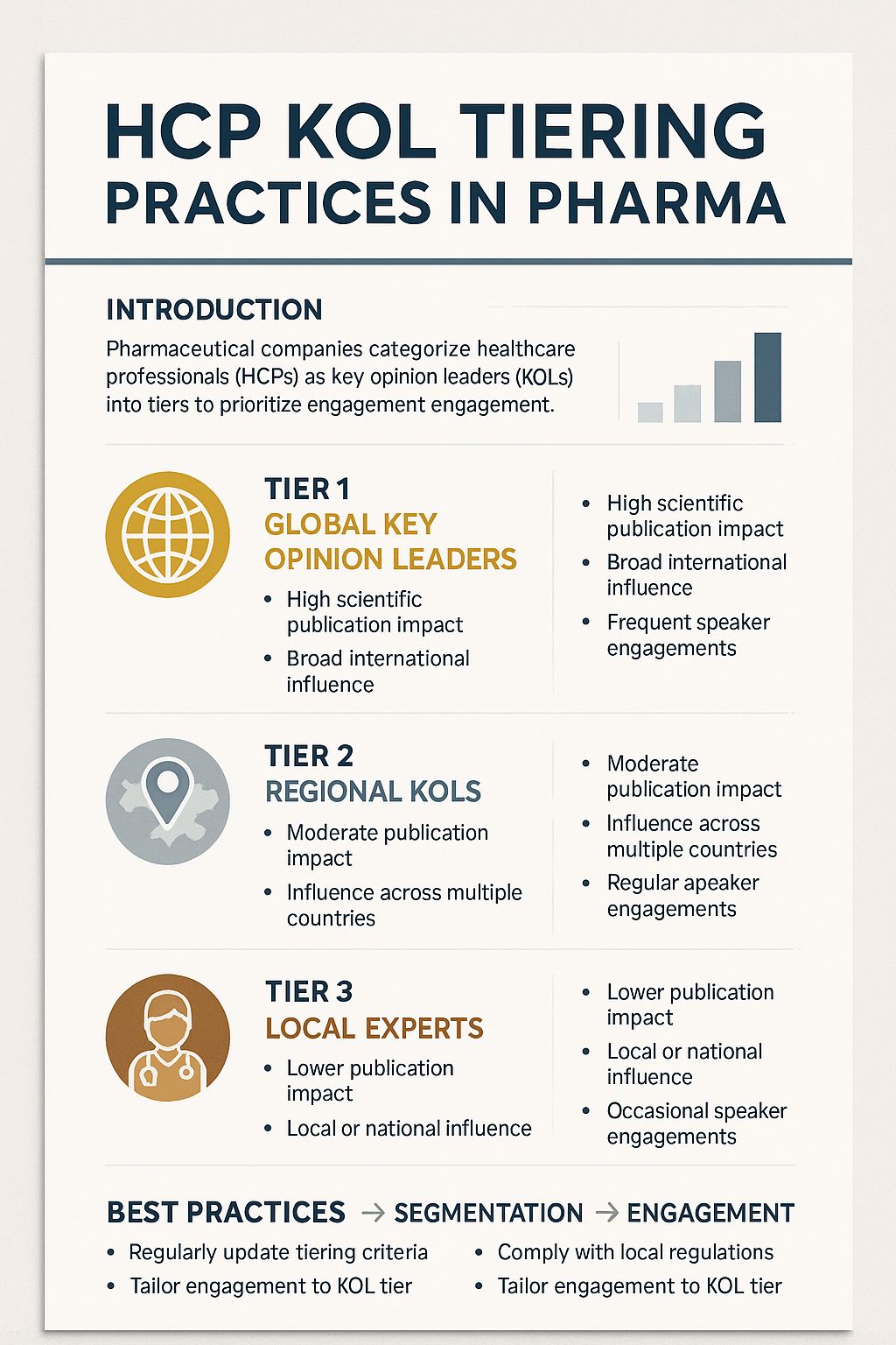 HCP KOL Tiering Practices in Pharmaceutical Companies