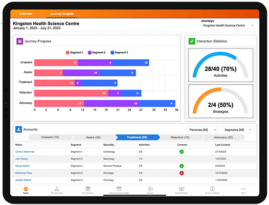 Veeva MyInsights screenshot