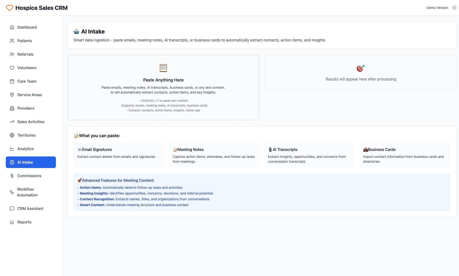 AI-Powered Smart Data Ingestion and Insight Extraction Interface
