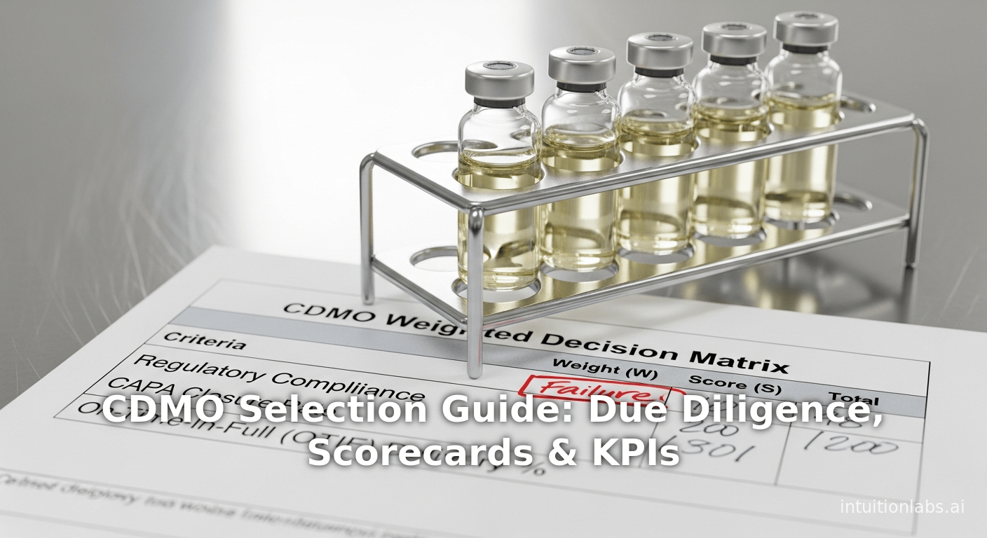 CDMO Selection Guide: Due Diligence, Scorecards & KPIs