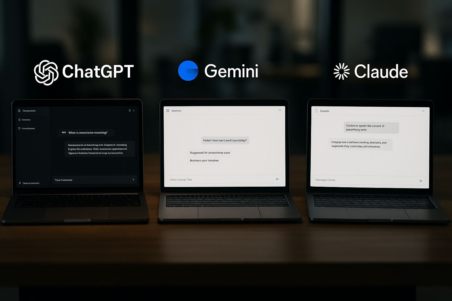 Comparing Conversational AI Tool User Interfaces 2025