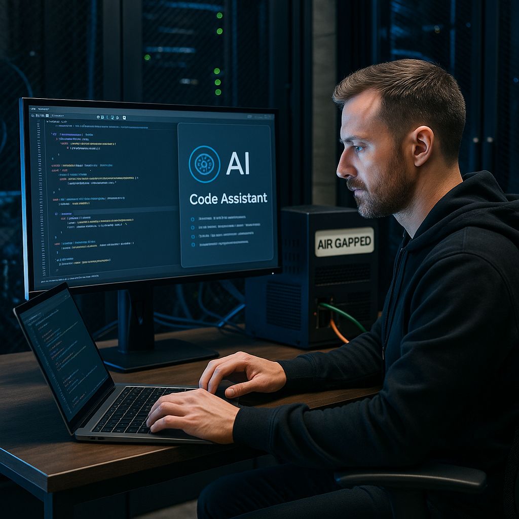 Enterprise AI Code Assistants for Air-Gapped Environments