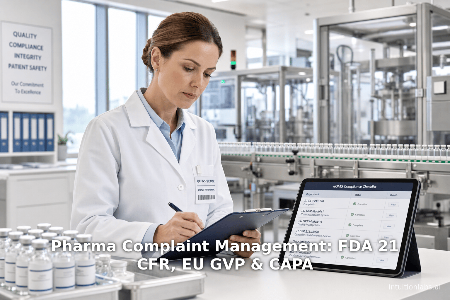 Pharma Complaint Management: FDA 21 CFR, EU GVP & CAPA