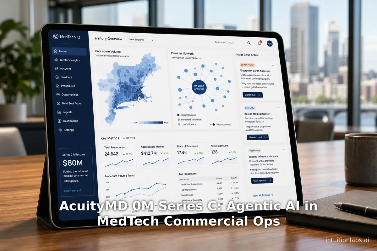 AcuityMD $80M Series C: Agentic AI in MedTech Commercial Ops