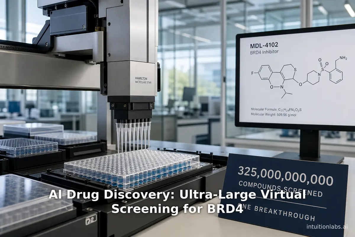 AI Drug Discovery: Ultra-Large Virtual Screening for BRD4