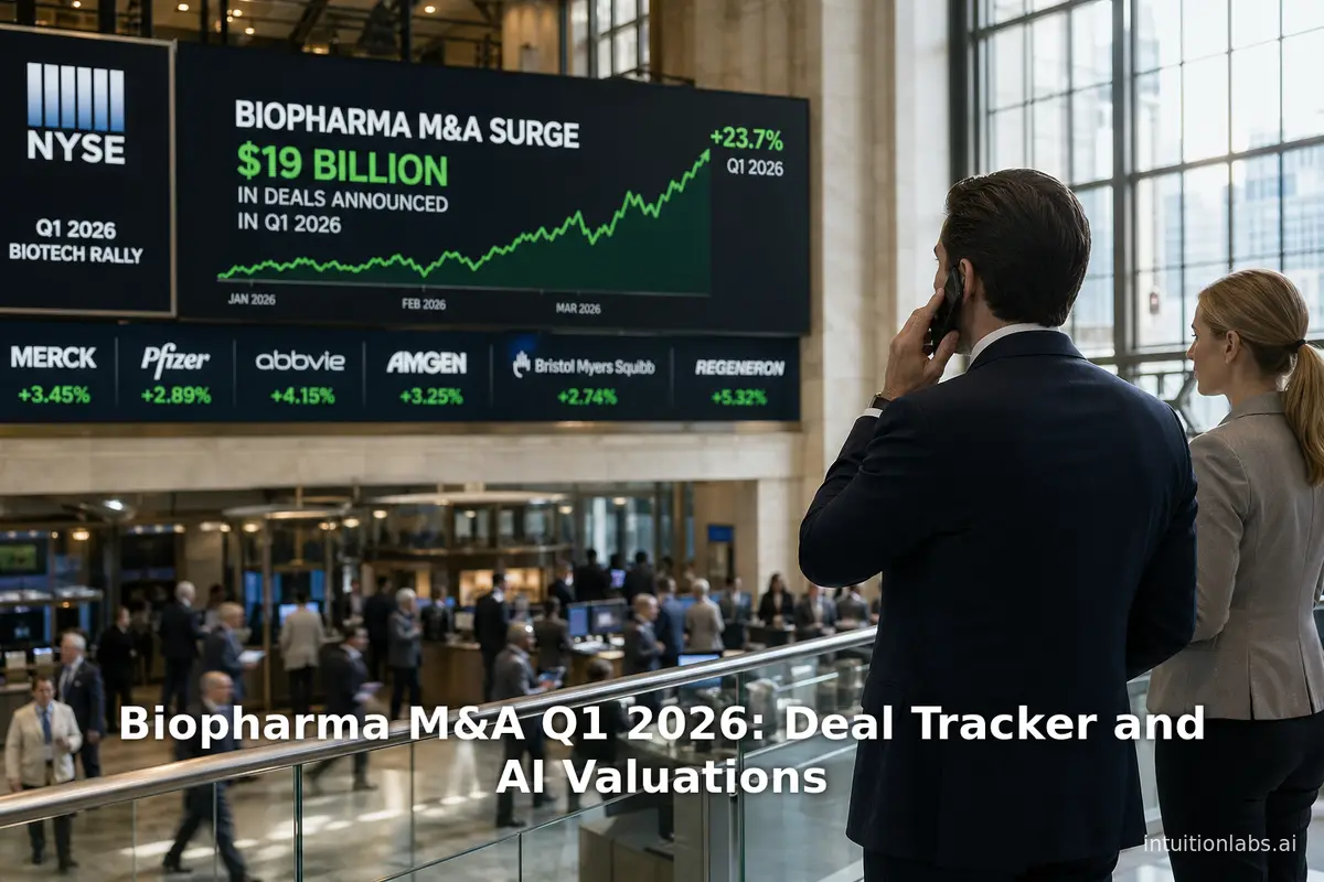 Biopharma M&A Q1 2026: Deal Tracker and AI Valuations