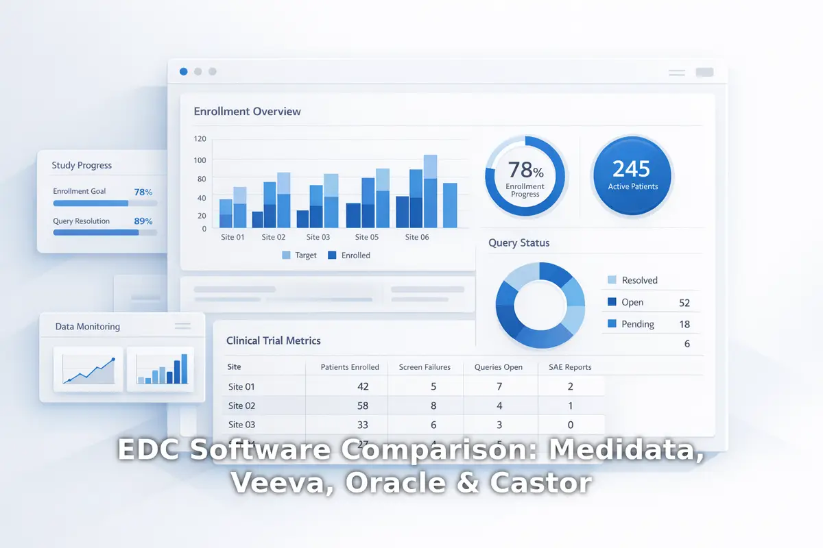 EDC Software Comparison: Medidata, Veeva, Oracle & Castor