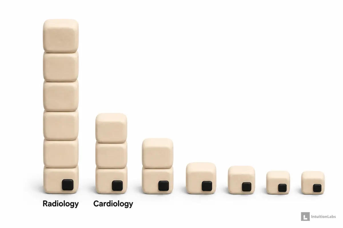 Illustration: FDA-Approved AI Devices by Specialty and Leading Companies