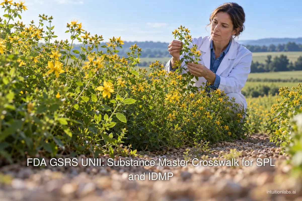 FDA GSRS UNII: Substance Master Crosswalk for SPL and IDMP