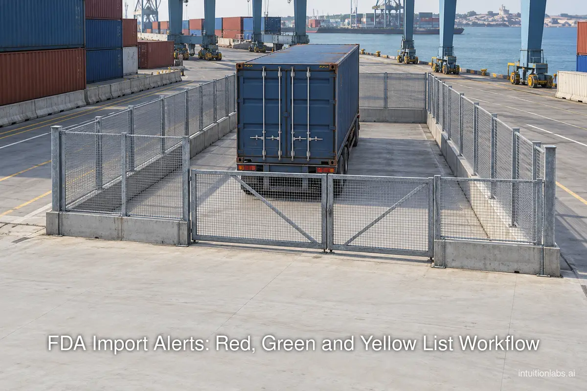 FDA Import Alerts: Red, Green and Yellow List Workflow