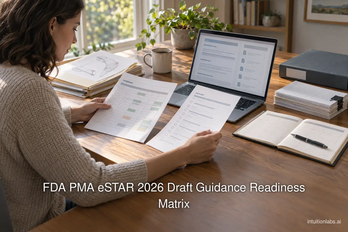 FDA PMA eSTAR 2026 Draft Guidance Readiness Matrix