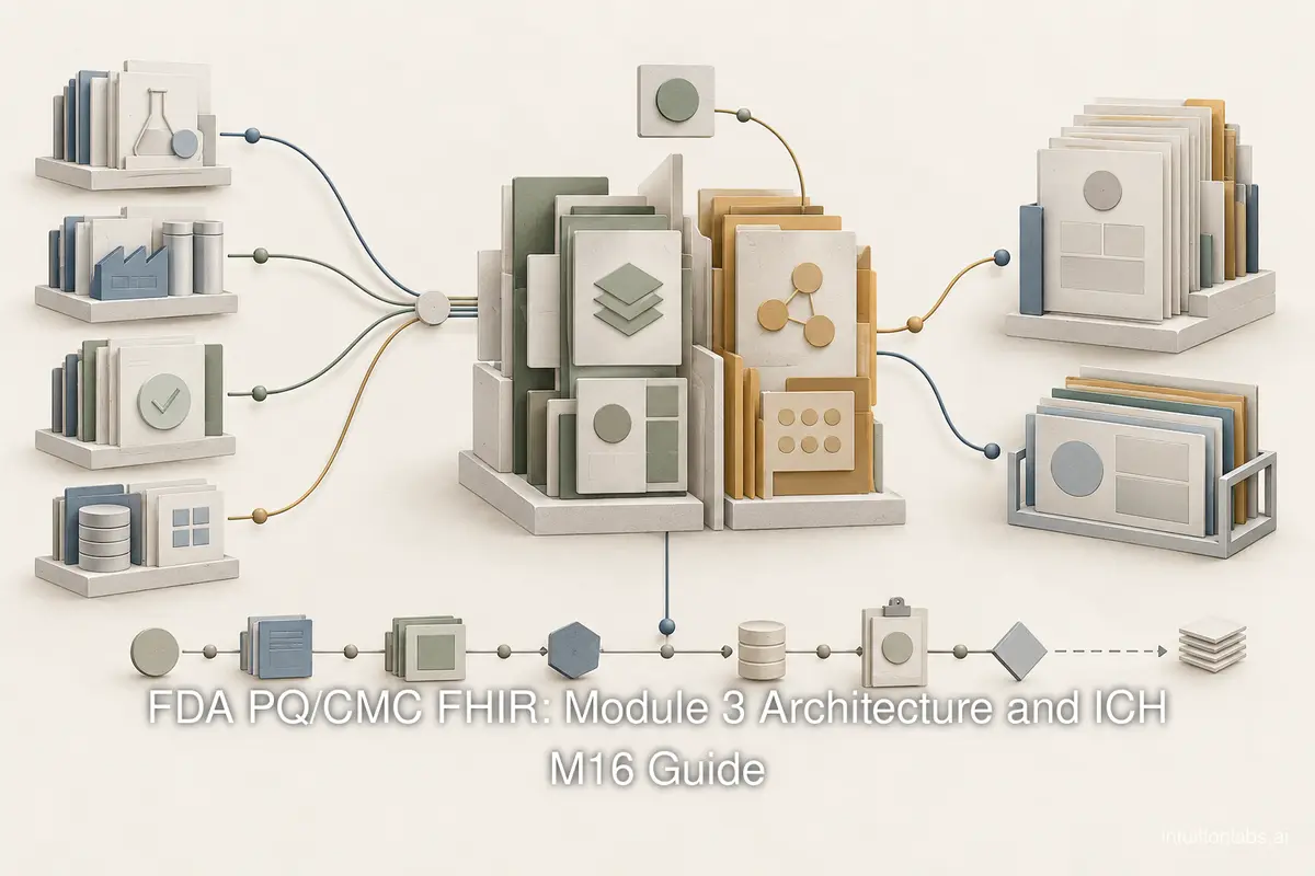FDA PQ/CMC FHIR: Module 3 Architecture and ICH M16 Guide