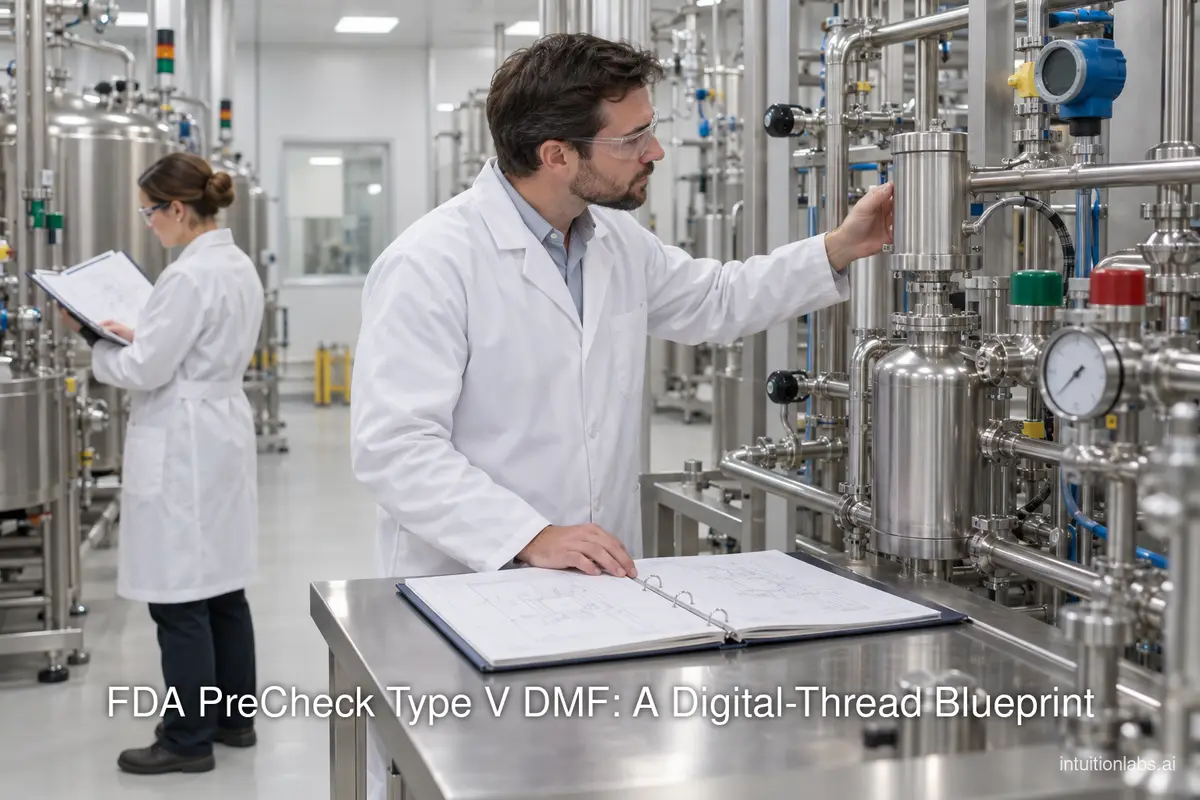 FDA PreCheck Type V DMF: A Digital-Thread Blueprint
