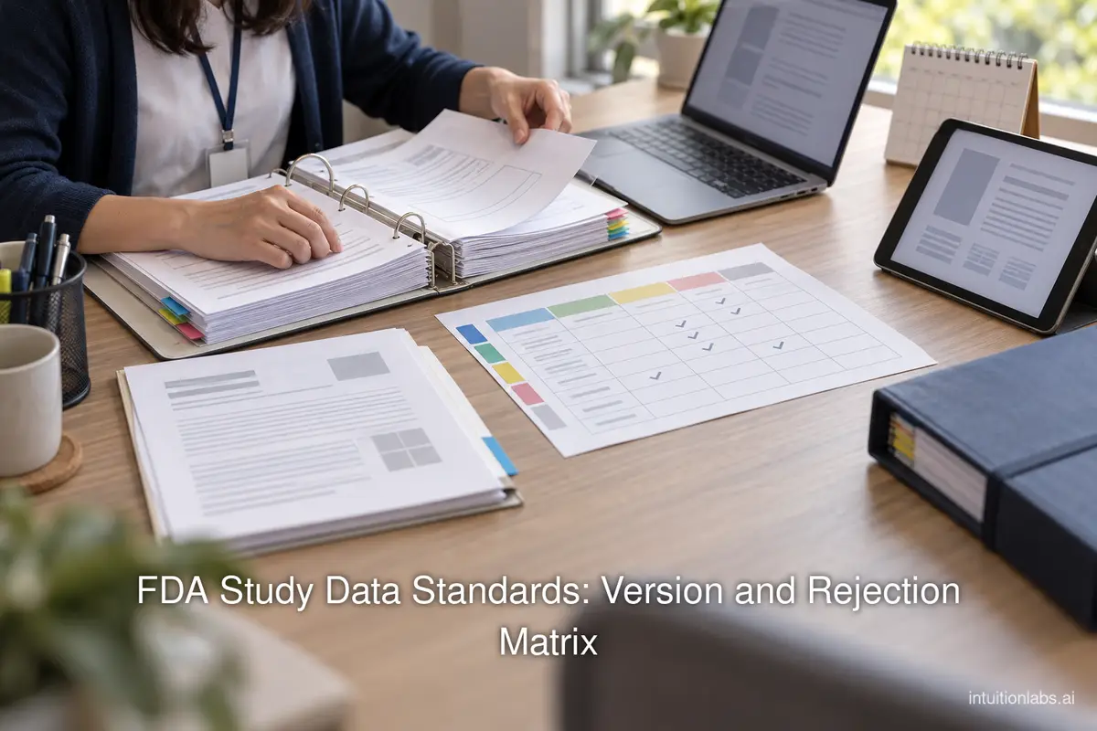 FDA Study Data Standards: Version and Rejection Matrix