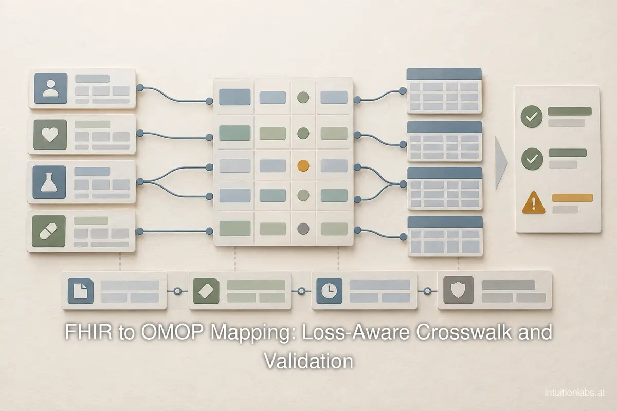 FHIR to OMOP Mapping: Loss-Aware Crosswalk and Validation