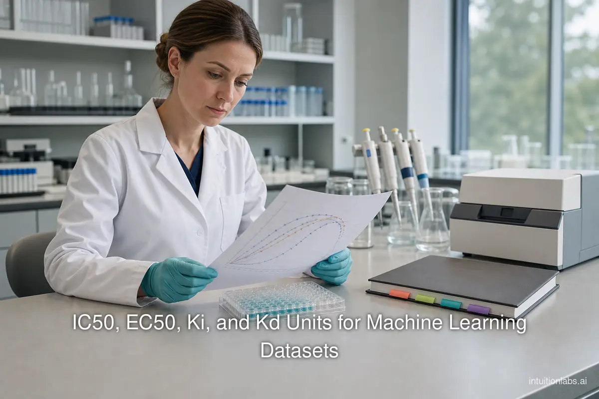 IC50, EC50, Ki, and Kd Units for Machine Learning Datasets