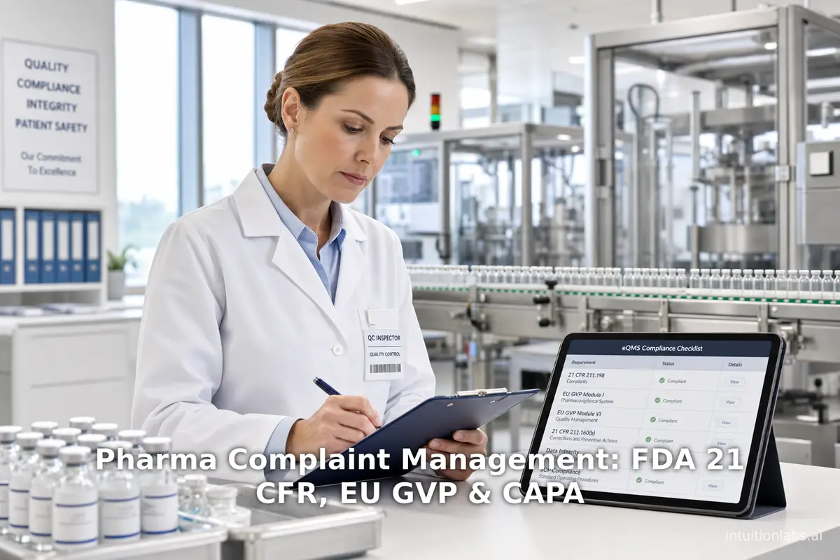 Pharma Complaint Management: FDA 21 CFR, EU GVP & CAPA