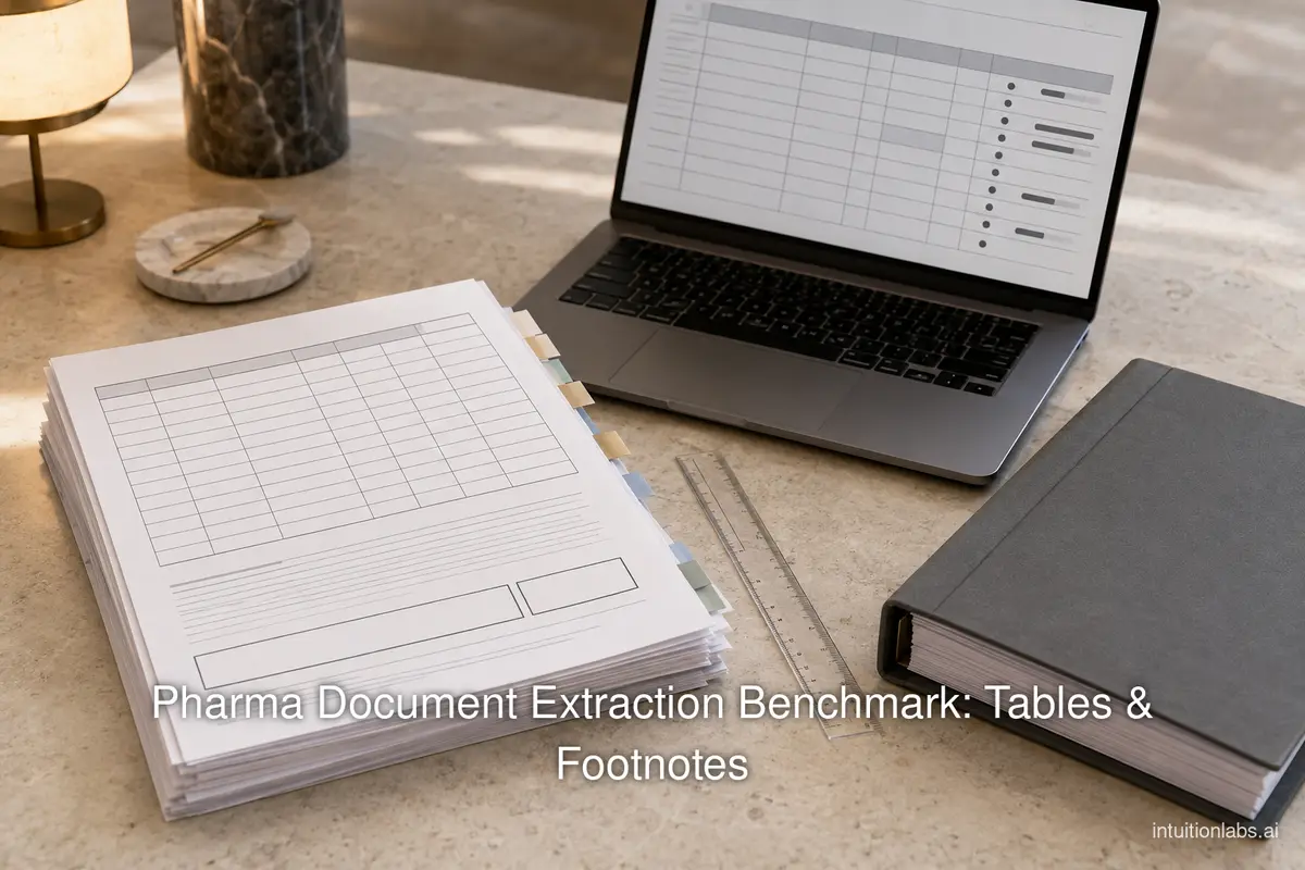 Pharma Document Extraction Benchmark: Tables & Footnotes