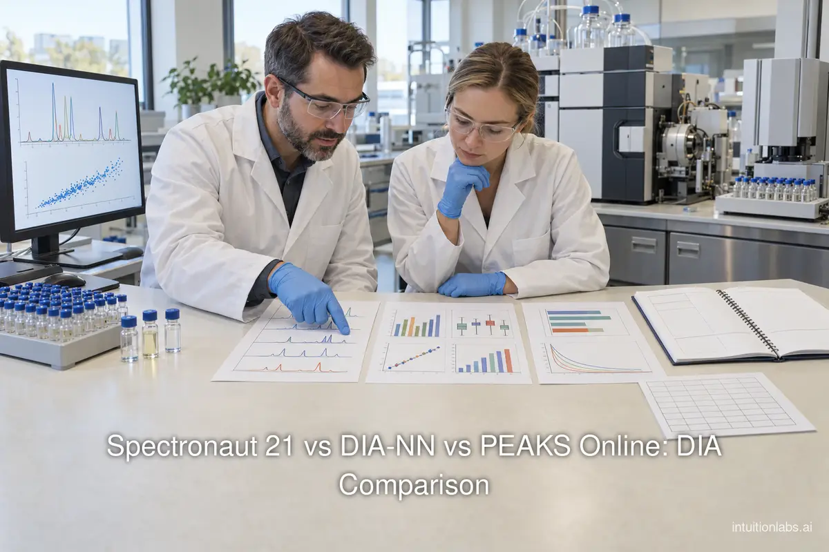Spectronaut 21 vs DIA-NN vs PEAKS Online: DIA Comparison
